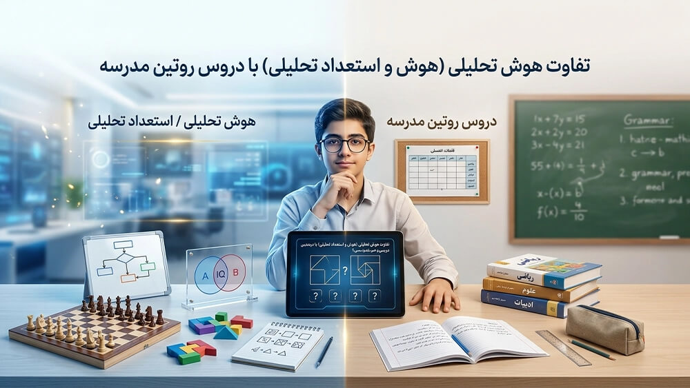 amoozeshcenter 2 تفاوت هوش تحلیلی (هوش و استعداد تحلیلی) با دروس روتین مدرسه - چطور بهترین کلاس تیزهوشان را از بین صدها آموزشگاه انتخاب کنیم؟